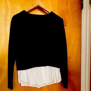 H&M divided black womens sweater size S